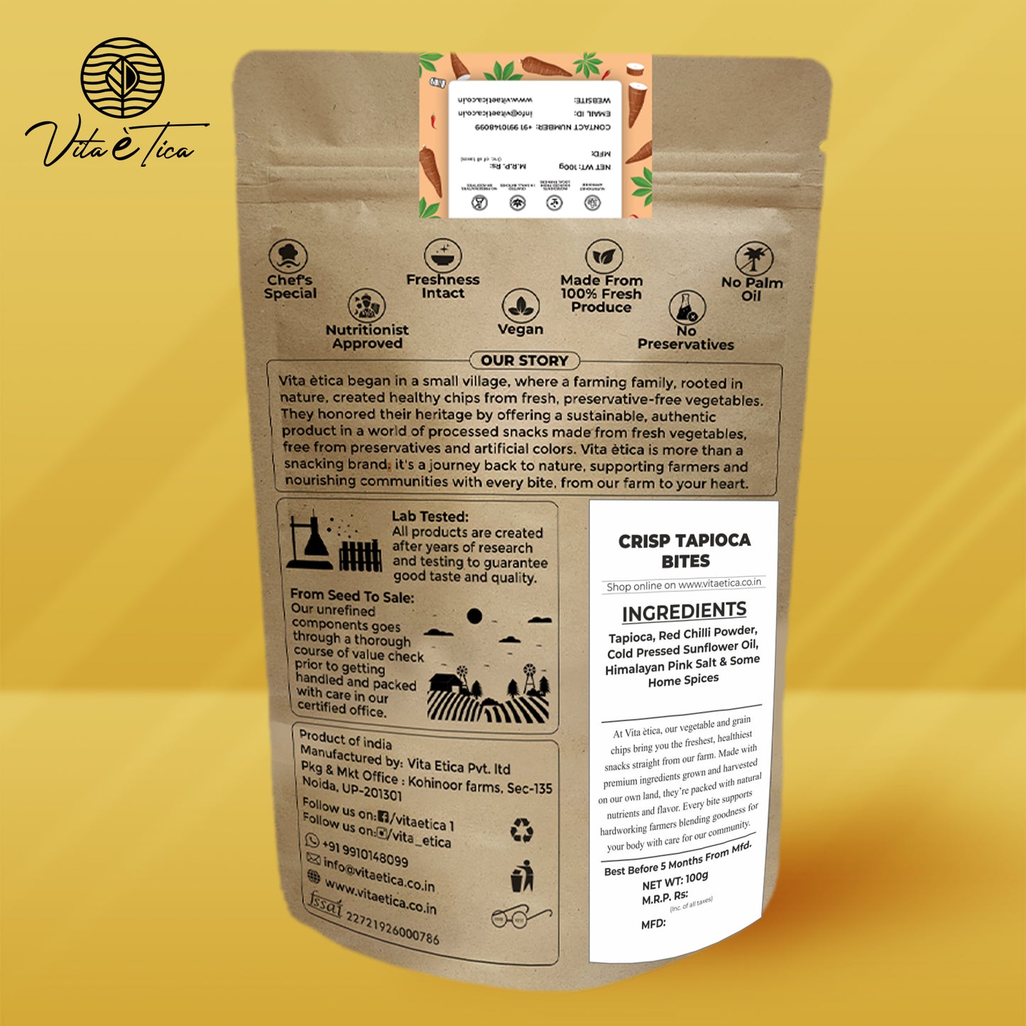 CRISP TAPIOCA BITES (Tapioca Chips)