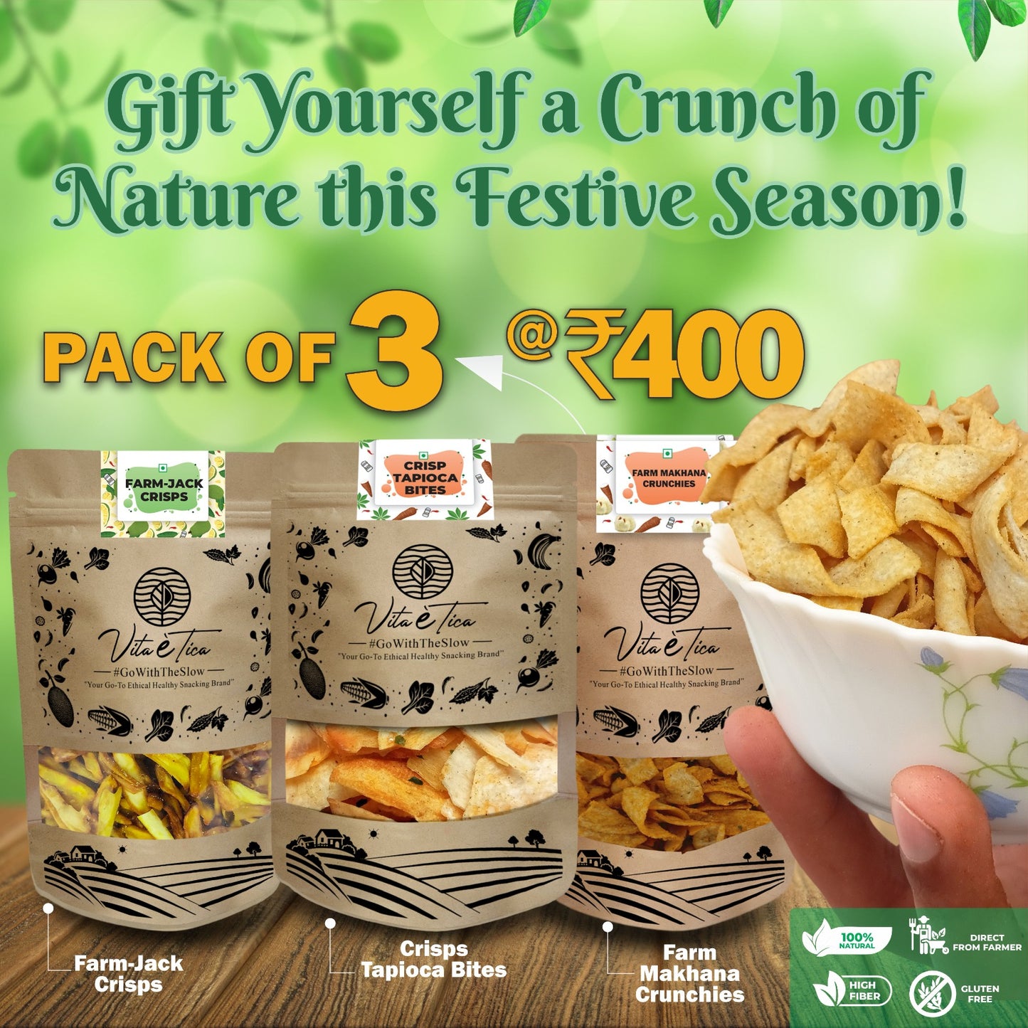 COMBO PACK - Jackfruit, Tapoica & Makhana