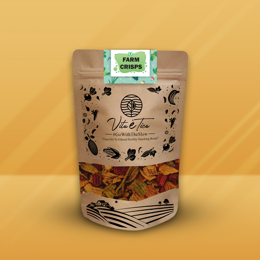 Crunchy farm fresh chips by Vita Etica