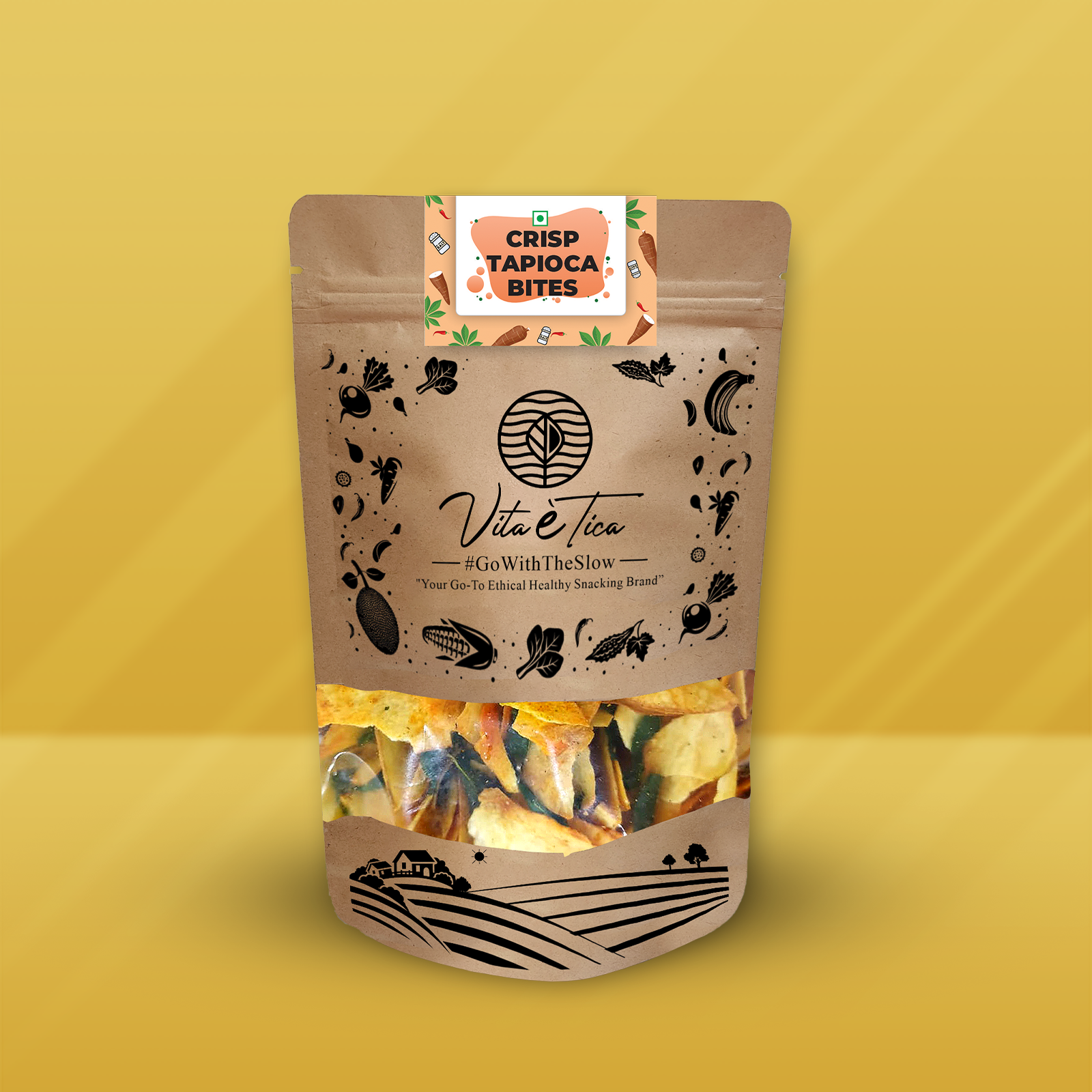 Crunchy tapioca bites by Vita Etica