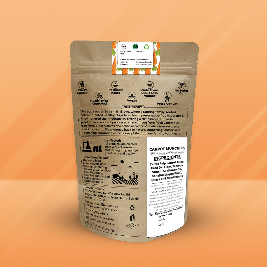 Guilt-free carrot munchies for healthy snacking