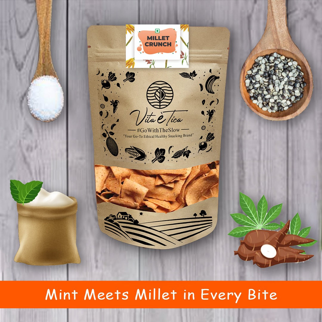 Guilt-free millet crunchies for healthy snacking