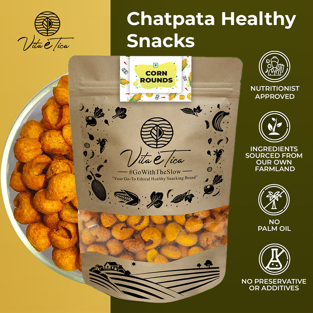 Vita Etica healthy corn-rounds snack