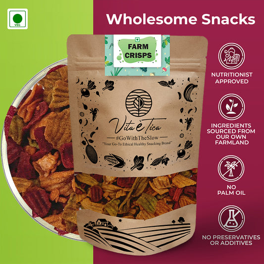 Vita Etica healthy farm crisps snack