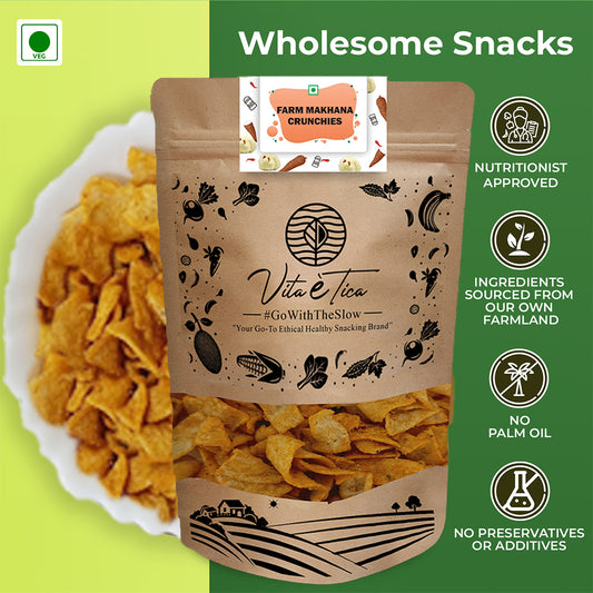 Vita Etica healthy farm makhana crunchies snack