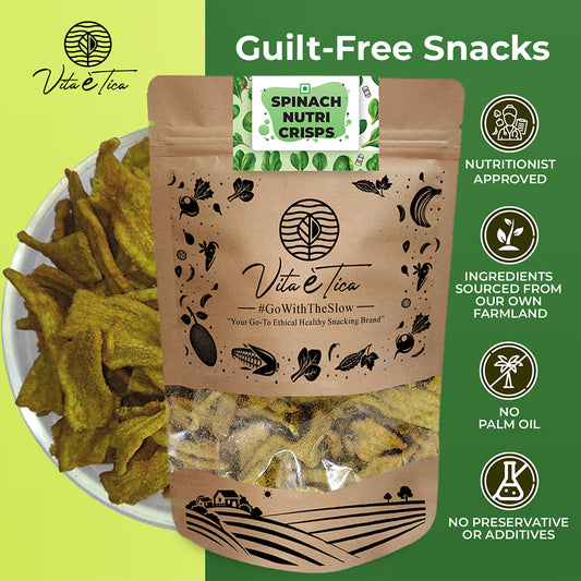 Vita Etica healthy spinach chips snack