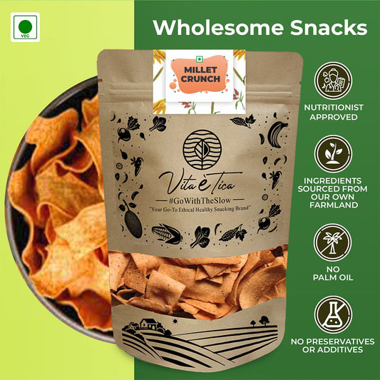 Healthy beetroot chips snack by Vita Etica