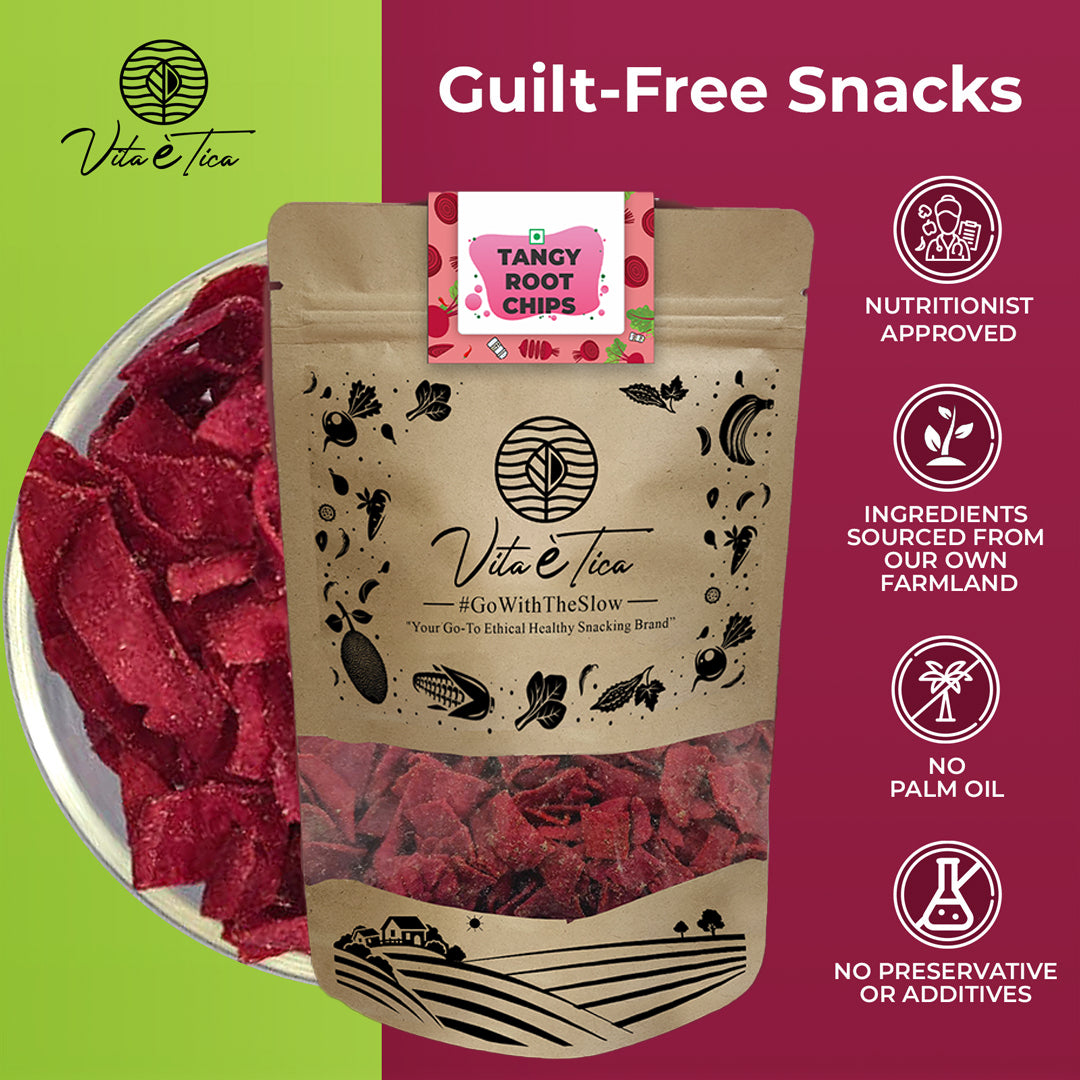 TANGY-ROOT CHIPS (Beetroot chips)