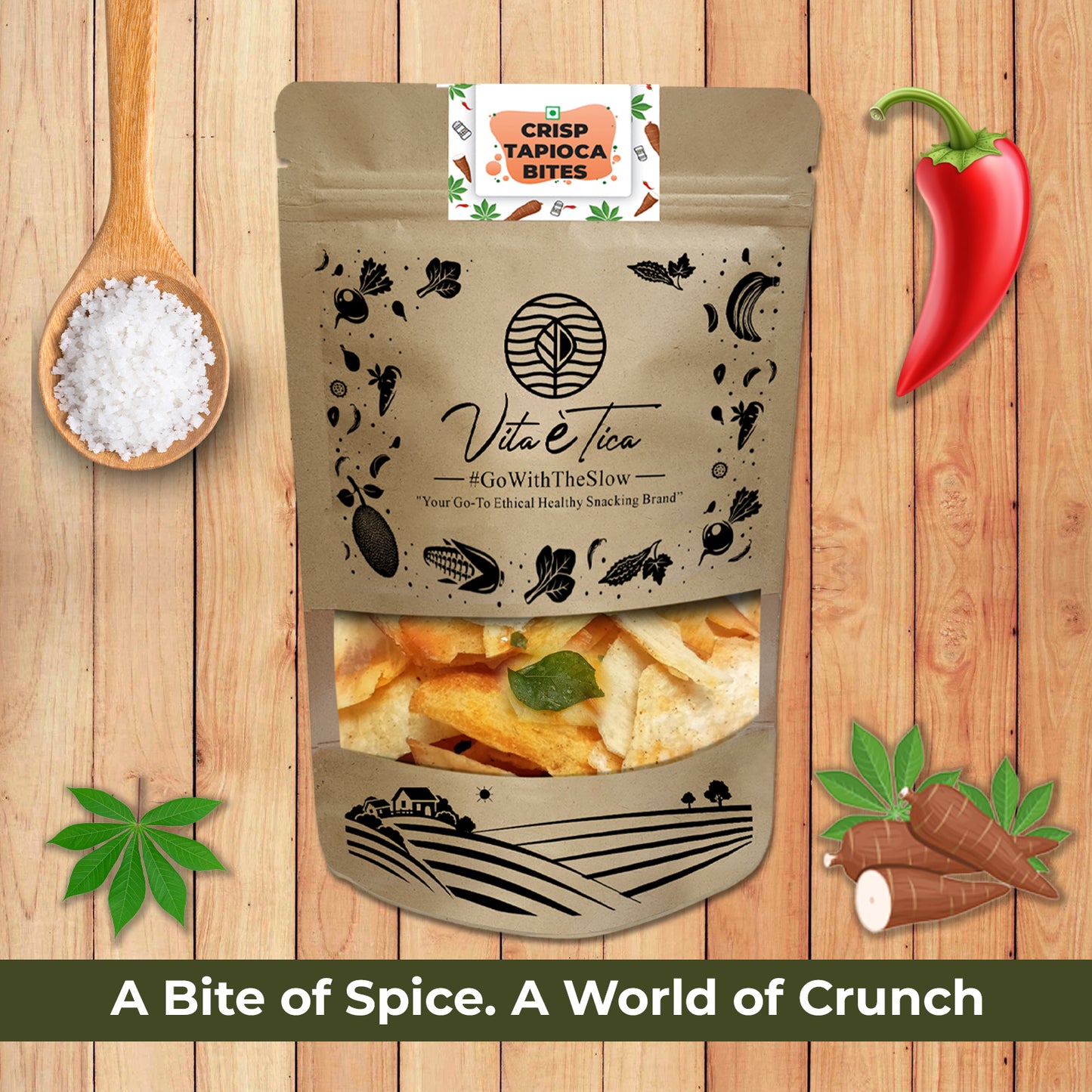 CRISP TAPIOCA BITES (Tapioca Chips)