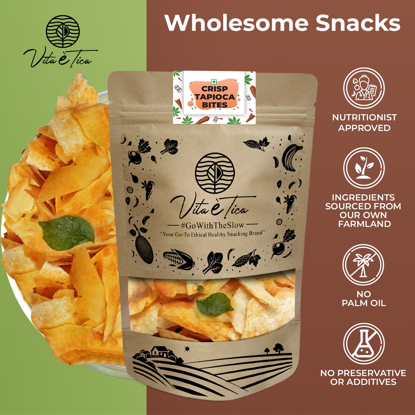 CRISP TAPIOCA BITES (Tapioca Chips)