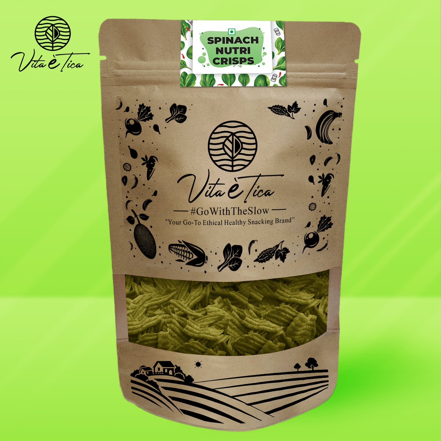 SPINACHNUTRI CRISPS (Spinach Chips)