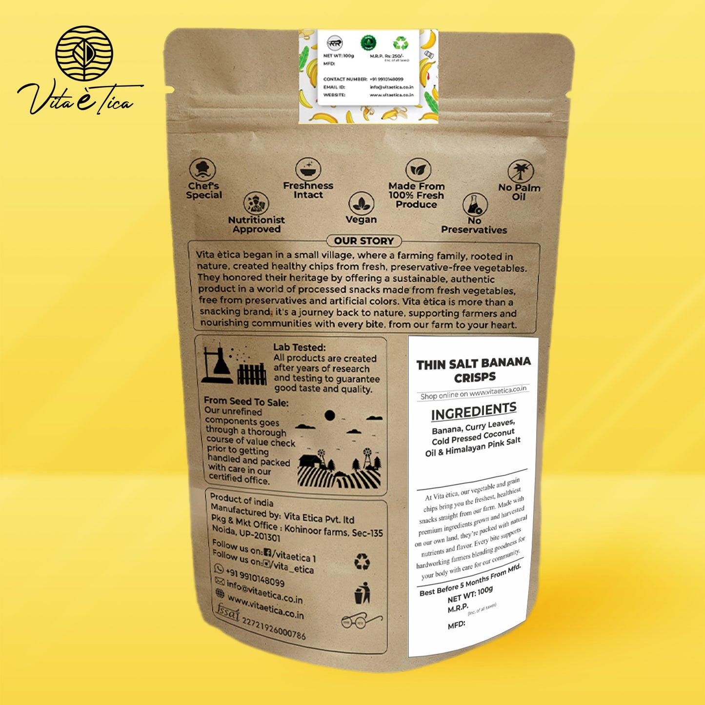 THIN SALT BANANA CRISPS