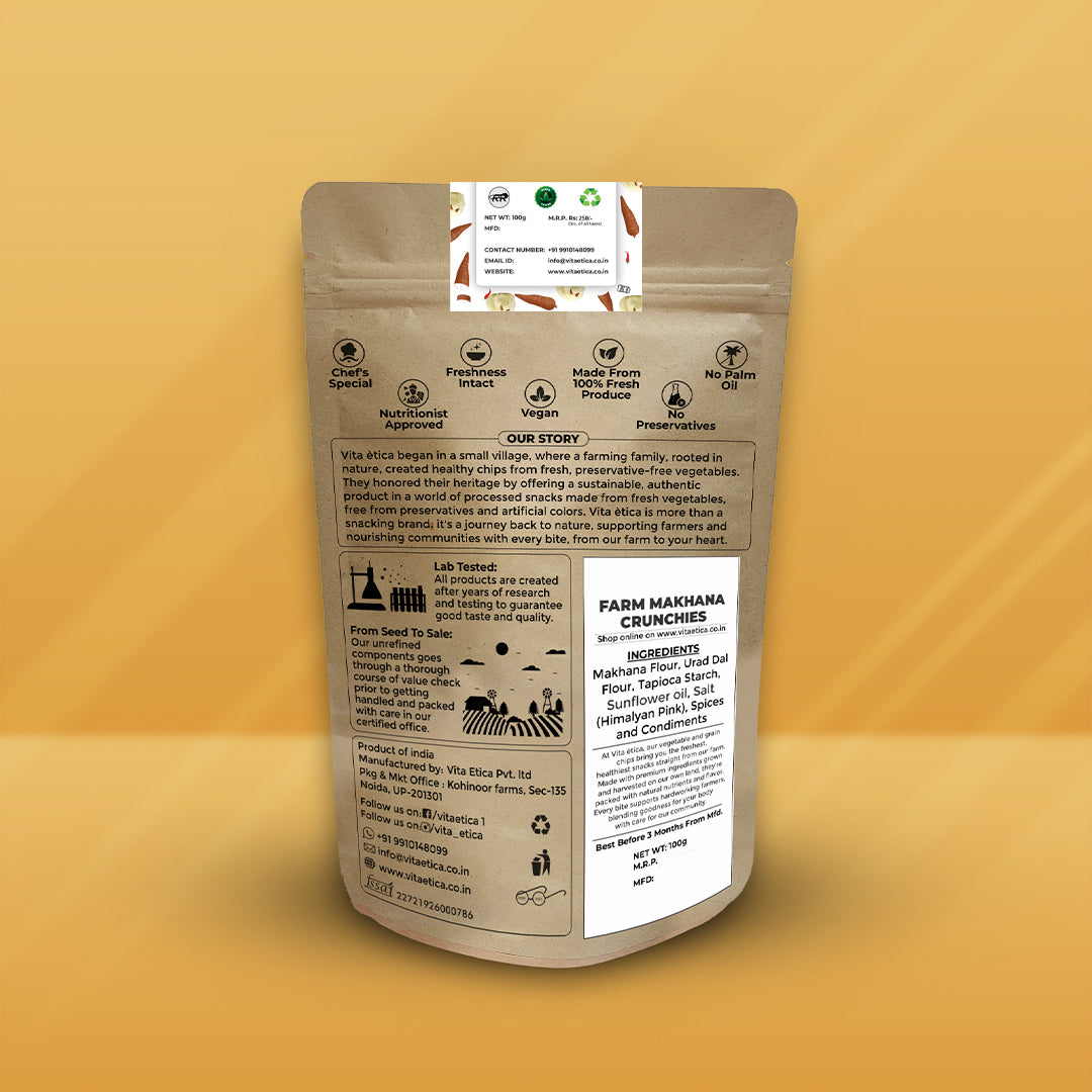 Guilt-free farm makhana chips for healthy snacking